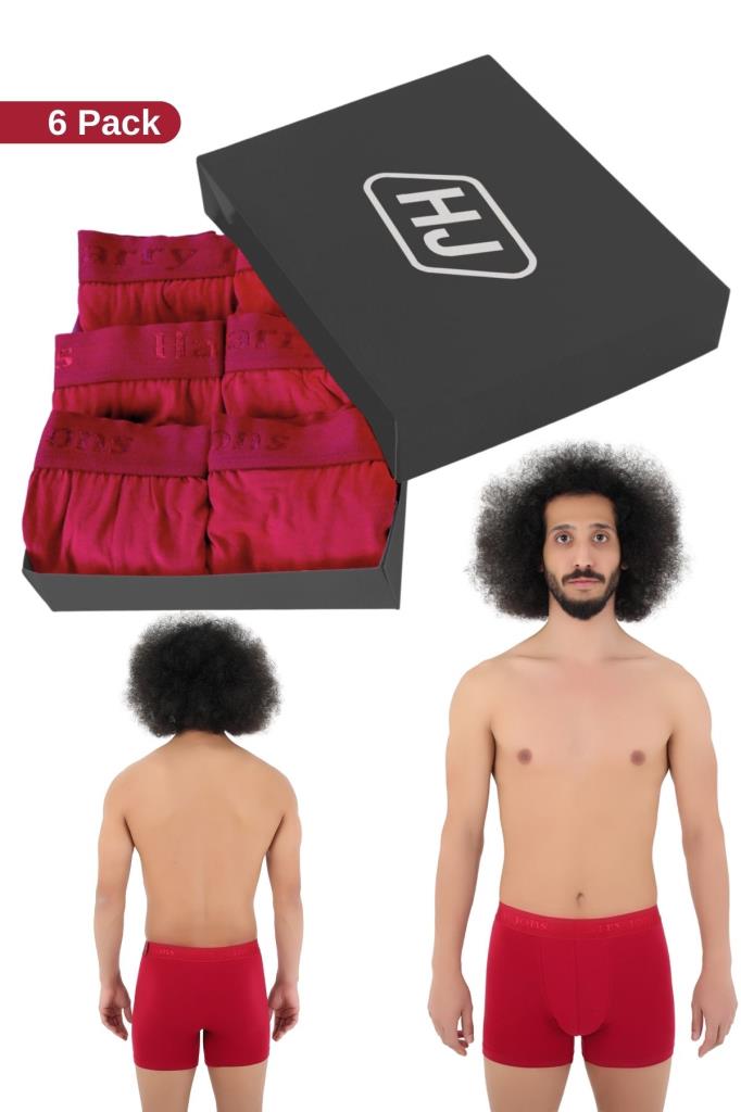 Erkek Modal Boxer Likralı 6'lı Premium Kutu