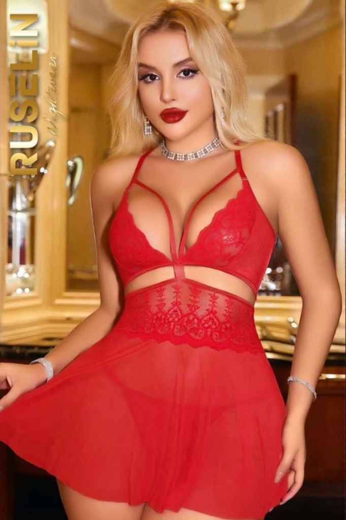 Kadın iç giyim Kırmızı Fantezi kostüm